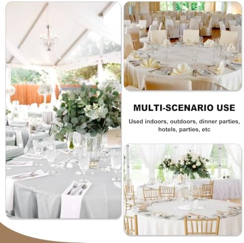 6 Pack Nature Tablecloths 90 Inch Round for 36"-72" Tables in Nature, alternate view 6