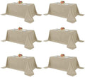 6 Pack Nature Tablecloths 90x156 Inch for 8 Foot Rectangle Tables in 90x156 Inch in Nature