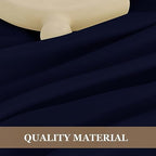 6 Pack Navy Tablecloths 120 Inch Round for 48"-96" Tables in Navy, alternate view 3