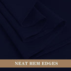 6 Pack Navy Tablecloths 70 Inch Round for 36"-48" Tables in Navy, alternate view 4