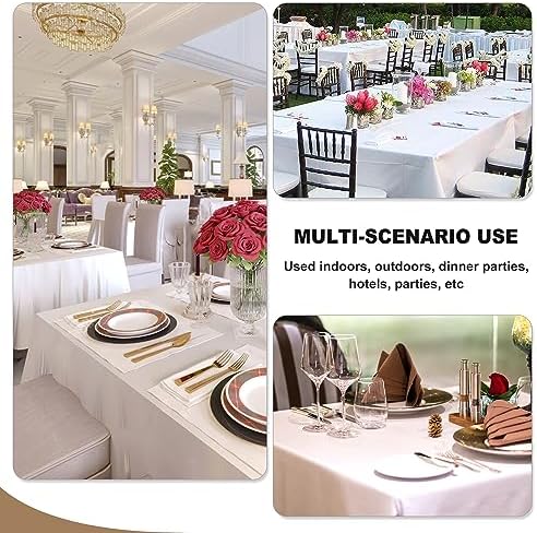 6 Pack Navy Tablecloths 70x120 Inch for 6-8 Ft Rectangle Tables in 70x120 Inch in Navy, alternate view 6