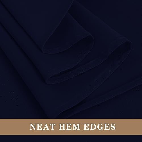 6 Pack Navy Tablecloths 90x132 Inch for 6 Foot Rectangle Tables in 90x132 Inch in Navy, alternate view 4