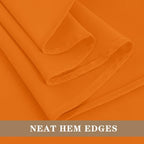 6 Pack Orange Tablecloths 70x108 Inch for 6 Foot Rectangle Tables in 70x108 Inch in Orange, alternate view 4