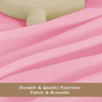 6 Pack Pink Tablecloths 70x108 Inch for 6 Foot Rectangle Tables in 70x108 Inch in Pink, alternate view 3