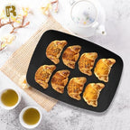6 Pack Plastic Serving Trays - 12.75 x 8.25, Party Platters - Black in Large in Black, alternate view 4