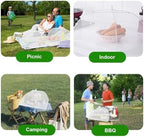 (6 Pack) Pop-Up Outside Picnic Mesh Food Covers Tent Umbrella for Outdoors and Camping Food Net Cover Keep Out, alternate
