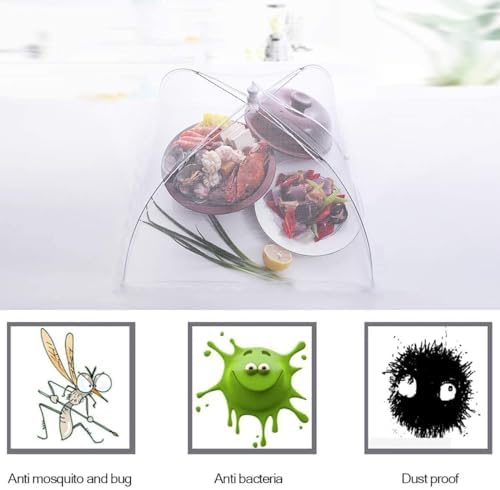 (6 Pack) Pop-Up Outside Picnic Mesh Food Covers Tent Umbrella for Outdoors and Camping Food Net Cover Keep Out, alternate