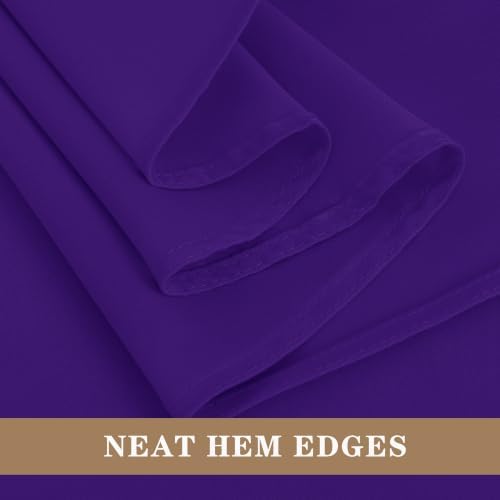 6 Pack Purple Square Tablecloths 70x70 Inch for 2-4 Ft Tables in 70x70 Inch in Purple, alternate view 4