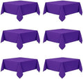6-Pack Purple Tablecloths for Square Tables, 70 x 70 Inches in 70 x 70 Inches