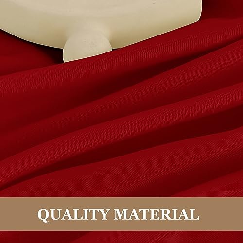 6 Pack Red Square Tablecloths 70x70 Inch for 2-4 Ft Tables in 70x70 Inch in Red, alternate view 3