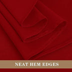 6 Pack Red Tablecloths 90x156 Inch for 8 Foot Rectangle Tables in 90x156 Inch in Red, alternate view 4
