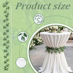 6 Pack Ruscus Garland Wedding Cocktail Table Ties Faux Greener, alternate view 3