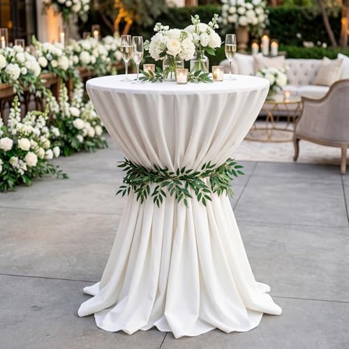 6 Pack Ruscus Garland Wedding Cocktail Table Ties Faux Greener, alternate view 4