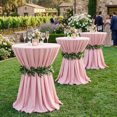 6 Pack Ruscus Garland Wedding Cocktail Table Ties Faux Greener, alternate view 5