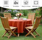 6 Pack Rust Tablecloths 108 Inch Round for 36"-84" Tables in Rust, alternate view 6