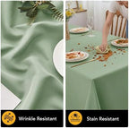 6-Pack Sage Green Tablecloths for Square Tables, 54 x 54 Inches in 54 x 54 Inches, alternate view 4