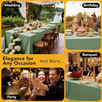 6-Pack Sage Green Tablecloths for Square Tables, 54 x 54 Inches in 54 x 54 Inches, alternate view 5