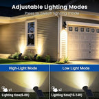 6 Pack Solar Spot Lights Outdoor Waterproof with Focus Beam, alternate view 3