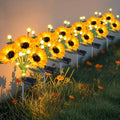 6 Pack Solar Sunflower Lights Waterproof Outdoor in 6 Pack Sunflowers Lights