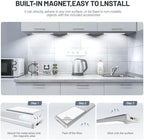 6 Pack Under Cabinet Lighting Wireless, 32 LED Rechargeable Battery Motion Sensor Light Indoor, Stick On, alternate view 6