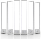 6 Pack Under Cabinet Lighting Wireless, 40 LED Rechargeable Battery Motion Sensor Light Indoor, Stick On