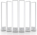 6 Pack Under Cabinet Lighting Wireless, 50 LED Rechargeable Battery Motion Sensor Light Indoor, Stick On