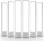 6 Pack Under Cabinet Lighting Wireless, 50 LED Rechargeable Battery Motion Sensor Light Indoor, Stick On