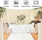 6 Pack White Round Tablecloths 108 Inch for 36"-84" Tables in White, alternate view 7