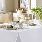 6 Pack White Table Cloths 70x108 Inch for 6 Foot Rectangle Tables in 70x108 Inch in White, alternate view 7