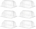 6 Packs Clear Chafing Dish Covers, 1/2 Size 90° Roll Top Chafing Dish Lid Plastic Transparent Chafing Dessert