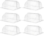 6 Packs Clear Chafing Dish Covers, 1/2 Size 90° Roll Top Chafing Dish Lid Plastic Transparent Chafing Dessert