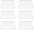 6 Packs Clear Chafing Dish Covers, 1/2 Size 90° Roll Top Chafing Dish Lid Plastic Transparent Chafing Dessert, alternate view