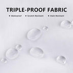 6 Panels Outdoor Sheer Curtains for Patio Waterproof with Grommet, alternate view 3