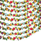 6 Pcs 31 ft Tropical Hibiscus Flower Garland for Hawaiian Luau Party
