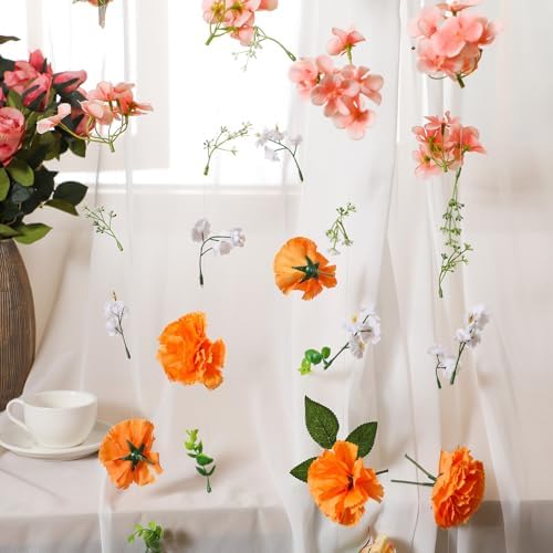 6 Pcs 35.4 ft Hanging Flower Artificial Wildflower Garlands Floral Vines, alternate view 3