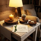 6 PCS 5/6/8 Inch Wooden Risers for Display Wood Pedestal Stand (Brown) in Wood, alternate view 6