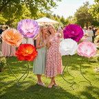 6 PCS 5ft Giant Artificial Flower for Wedding & Birthday Party in Multi Color, alternate view 5