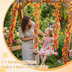 6 Pcs 6 ft Fall Artificial Flower Garland for Thanksgiving Decor in Fall 2 Color, alternate view 6