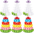 6 Pcs 6 Tiers Macaron Tower Stand Cupcake Display Rack in Clear