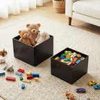 6 Pcs Acrylic Buffet Risers, Square 3 to 8 Inch, Black in about 6 x 6 x 2 inches, 7 x 7 x 4 inches, 8 x 8 x 6, alternate view