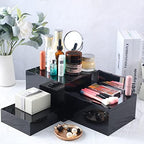 6 Pcs Acrylic Display Riser Stand for Jewelry Buffet Table, Black in Black, alternate view 2