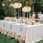 6 Pcs Acrylic Flower Stand Clear Column 23.6" 15.75" Wedding in Clear, alternate view 5