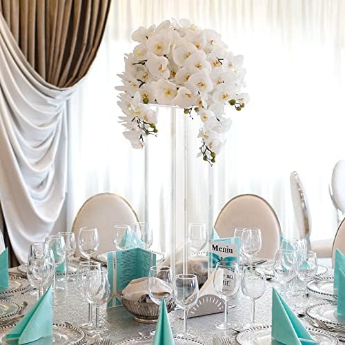 6 Pcs Acrylic Flower Stand Wedding Centerpieces, 23.6 Inch Tall in Clear, alternate view 5