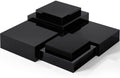 6 Pcs Acrylic Risers Cube Stands, Black, 10 to 15 Inch, Square in Black