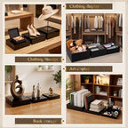 6 Pcs Acrylic Risers Cube Stands, Black, 10 to 15 Inch, Square in Black, alternate view 6