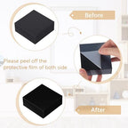 6 Pcs Acrylic Risers Cube Stands, Black, 3 to 8 Inch, Square in Black, alternate view 4