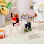 6 Pcs Acrylic Risers Cube Stands, Clear, 3 to 8 Inch, Square in Clear, alternate view 6