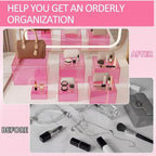 6 Pcs Acrylic Risers Cube Stands, Clear Pink, 3 to 8 Inch, Square in Clear Pink, alternate view 5
