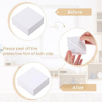 6 Pcs Acrylic Risers Cube Stands, White, 3 to 8 Inch, Square in White, alternate view 4