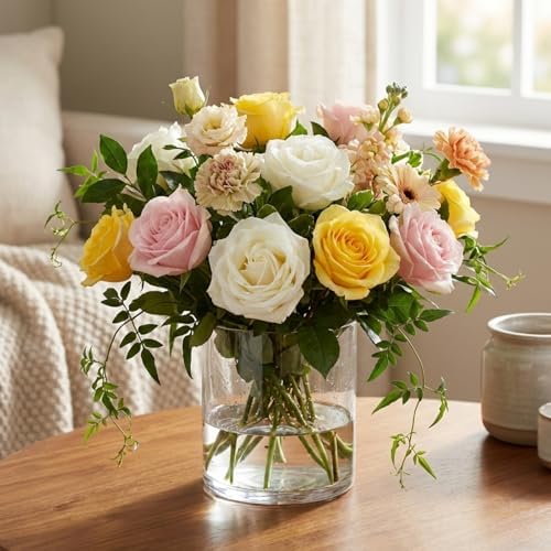 6 Pcs Acrylic Risers Display Stands 4" 5" 6" Round Cake Cylinder Pedestal Stands for Dessert Table, Buffet, alternate view 4